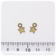 1 PZ - CIONDOLO BRONZO STELLA - PENDENTE METALLO CHARM ARGENTO TIBETANO