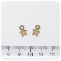 1 PZ - CIONDOLO BRONZO STELLA - PENDENTE METALLO CHARM ARGENTO TIBETANO