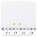100 PZ - SCHIACCINI BLOCCA PERLINE 2,5 MM - ORO
