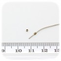 100 PZ - SCHIACCINI BLOCCA PERLINE 1,5 MM - BRONZO