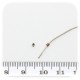 100 PZ - SCHIACCINI RAME - MINUTERIA BLOCCA PERLINE 2 MM FERMA FILO