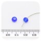 50 PZ - PERLINE VETRO RONDELLA SFACCETTATA 6X4 MM - BLU