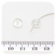 30 PZ - RONDELLE SFACCETTATE CLEAR - PERLINE VETRO 8X6 MM