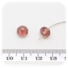 30 PZ - RONDELLE SFACCETTATE VIOLA - PERLINE VETRO 8X6 MM