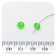 50 PZ - RONDELLE SFACCETTATE VERDE - PERLINE VETRO 6X4 MM
