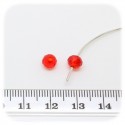 50 PZ - PERLE 6x4 ROSSO - PERLINE VETRO RONDELLA SFACCETTATA CRISTALLO CINESE