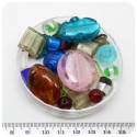 150 G - PERLINE VETRO LAMPWORK MIX 6/40 MM - MULTICOLOR