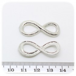 2 PZ -CONNETTORE LINK "INFINITO" 32 MM - METALLO