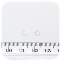 100 PZ - ANELLINI ARGENTO 4 MM - MINUTERIA ANELLI APRIBILI TONDI BIGIOTTERIA