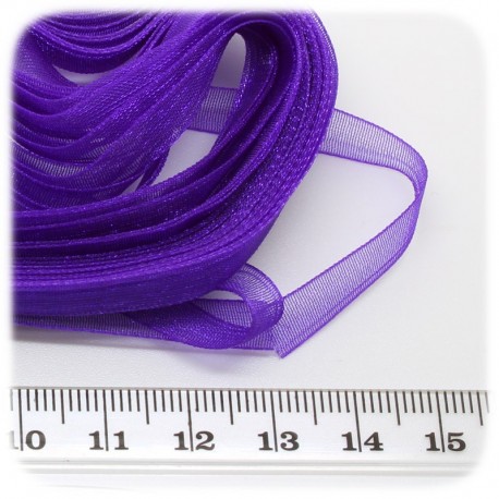 5 MT - NASTRO ORGANZA 6 MM - VIOLA