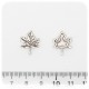 1 PZ - CIONDOLO METALLO FOGLIA - PENDENTE CHARM ARGENTO TIBETANO