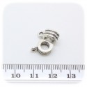 10 PZ -CONNETTORE LINK PASTIGLIA 8 MM -  METALLO - PER PENDENTE