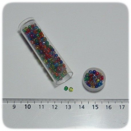 PERLINE INDIANE VETRO CONTERIA 8/0 - MULTICOLORE