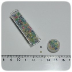 PERLINE INDIANE VETRO CONTERIA 8/0 - MULTICOLORE