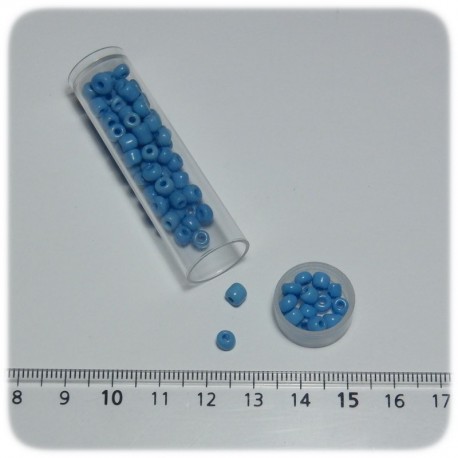 PERLINE INDIANE VETRO CONTERIA 6/0 OPACHE - AZZURRO