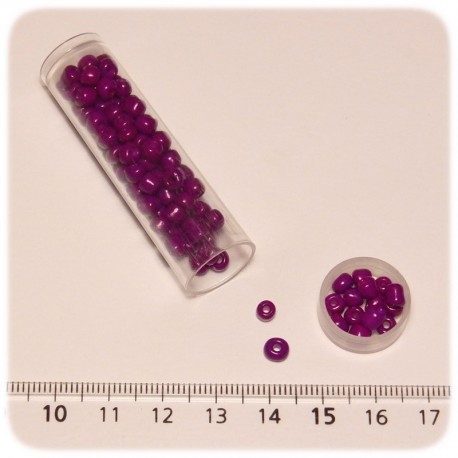 PERLINE INDIANE VETRO CONTERIA 6/0 OPACHE - VIOLA