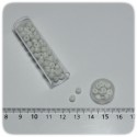 PERLINE INDIANE VETRO CONTERIA 6/0 OPACHE - BIANCO