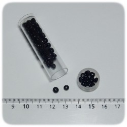 PERLINE INDIANE VETRO CONTERIA 6/0 OPACHE - NERO