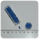 PERLINE INDIANE VETRO CONTERIA 8/0 OPACHE - AZZURRO