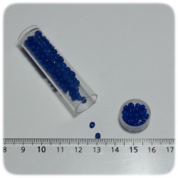 PERLINE INDIANE VETRO CONTERIA 8/0 OPACHE - BLU