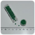 PERLINE INDIANE VETRO CONTERIA 8/0 OPACHE - VERDE