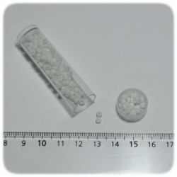 PERLINE INDIANE VETRO CONTERIA 8/0 OPACHE - BIANCO