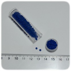 PERLINE INDIANE VETRO CONTERIA 12/0 OPACHE - BLU