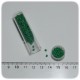 PERLINE INDIANE VETRO CONTERIA 12/0 OPACHE - VERDE
