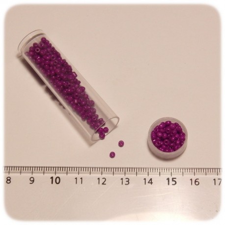 PERLINE INDIANE VETRO CONTERIA 12/0 OPACHE - VIOLA