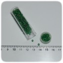 PERLINE INDIANE VETRO CONTERIA 8/0 SILVER LINED - VERDE