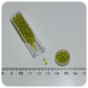 PERLINE INDIANE VETRO CONTERIA 8/0 SILVER LINED - GIALLO