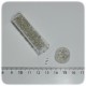 PERLINE INDIANE VETRO CONTERIA 8/0 SILVER LINED - TRASPARENTE