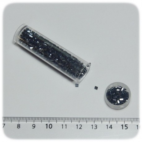 PERLINE INDIANE BAGUETTE 2-CUT VETRO CONTERIA 11/0 LUCIDE - PRUSSIAN BLUE