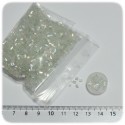 35 gr - PERLINE INDIANE BAGUETTE 2-CUT VETRO CONTERIA 11/0 LUCIDE - TRASPARENTE