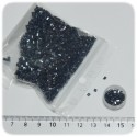 35 gr - PERLINE INDIANE BAGUETTE 2-CUT VETRO CONTERIA 11/0 LUCIDE - PRUSSIAN BLUE