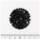 100 PZ - PERLE 4 MM NERO - PERLINE TONDE VETRO CERATE