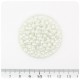 100 PZ - PERLE 4 MM BIANCO - PERLINE TONDE VETRO CERATE