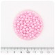 100 PZ - PERLE 4 MM ROSA - PERLINE TONDE VETRO CERATE