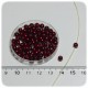 100 PZ - PERLE 4 MM BORDEAUX - PERLINE TONDE VETRO CERATE