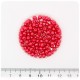 100 PZ - PERLE 4 MM ROSSO - PERLINE TONDE VETRO CERATE