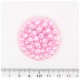 100 PZ - PERLE 6 MM ROSA - PERLINE TONDE VETRO CERATE
