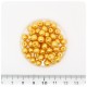 100 PZ - PERLE 6 MM ORO - PERLINE TONDE VETRO CERATE