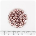 100 PZ - PERLE 6 MM CIPRIA - PERLINE TONDE VETRO CERATE
