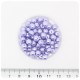 100 PZ - PERLE 6 MM LAVANDA - PERLINE TONDE VETRO CERATE