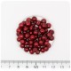 100 PZ - PERLE 6 MM BORDEAUX - PERLINE TONDE VETRO CERATE