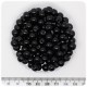 100 PZ - PERLE 8 MM NERO - PERLINE TONDE VETRO CERATE
