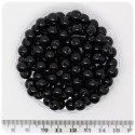 100 PZ - PERLE 8 MM NERO - PERLINE TONDE VETRO CERATE