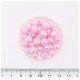 100 PZ - PERLE 8 MM ROSA - PERLINE TONDE VETRO CERATE
