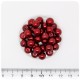 100 PZ - PERLE 8 MM BORDEAUX - PERLINE TONDE VETRO CERATE