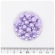 100 PZ - PERLE 8 MM LAVANDA - PERLINE TONDE VETRO CERATE